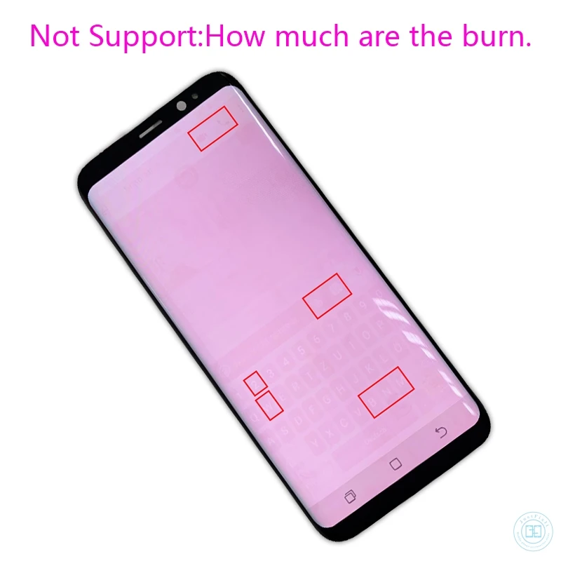 Для samsung Galaxy S8 + Plus горящий в тени супер Amoled ЖК дисплей сенсорный экран дигитайзер