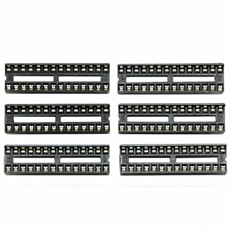 

66Pcs/Lot DIP IC Sockets Adaptor Solder Type Socket Kit 6,8,14,16,18,20,24,2 6K3 Voltage Regulator