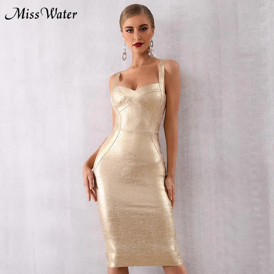 2019 новейшее осеннее вечернее облегающее платье знаменитостей женское золотое на