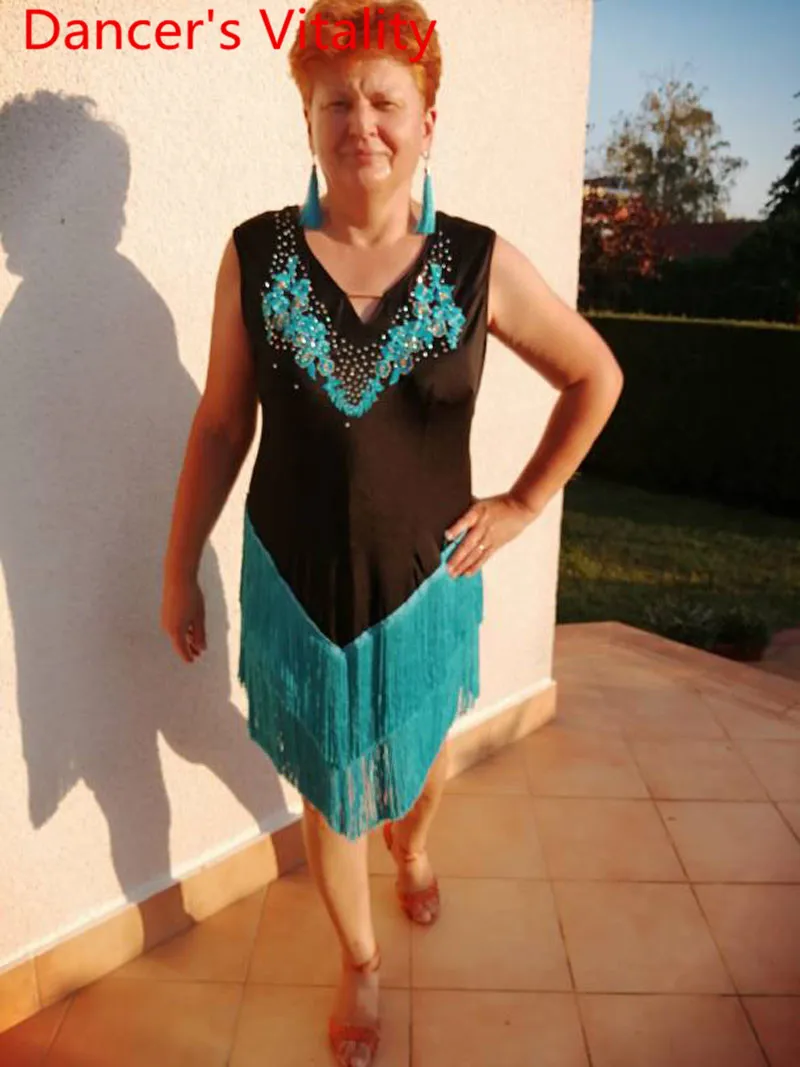 Новое сексуальное платье для латинских танцев женщин модное оригинальное с