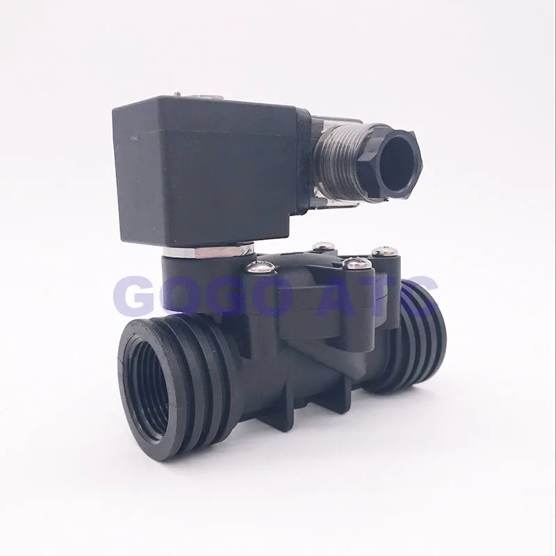 Пластиковый электромагнитный клапан 2 канала NBR/EPDM/FKM 1/2 дюйма 3/4 1 дюйм отверстие