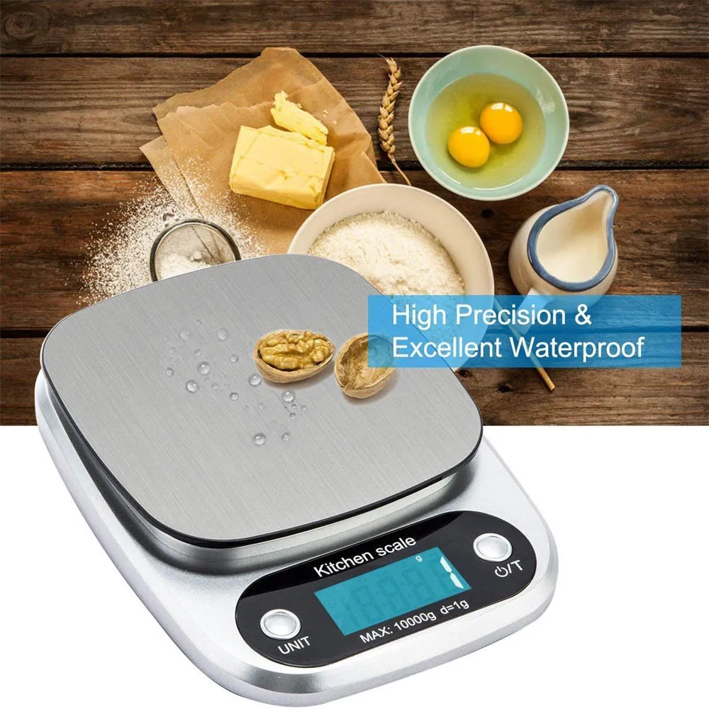 

Stainless steel kitchen scales for baking and weighing food