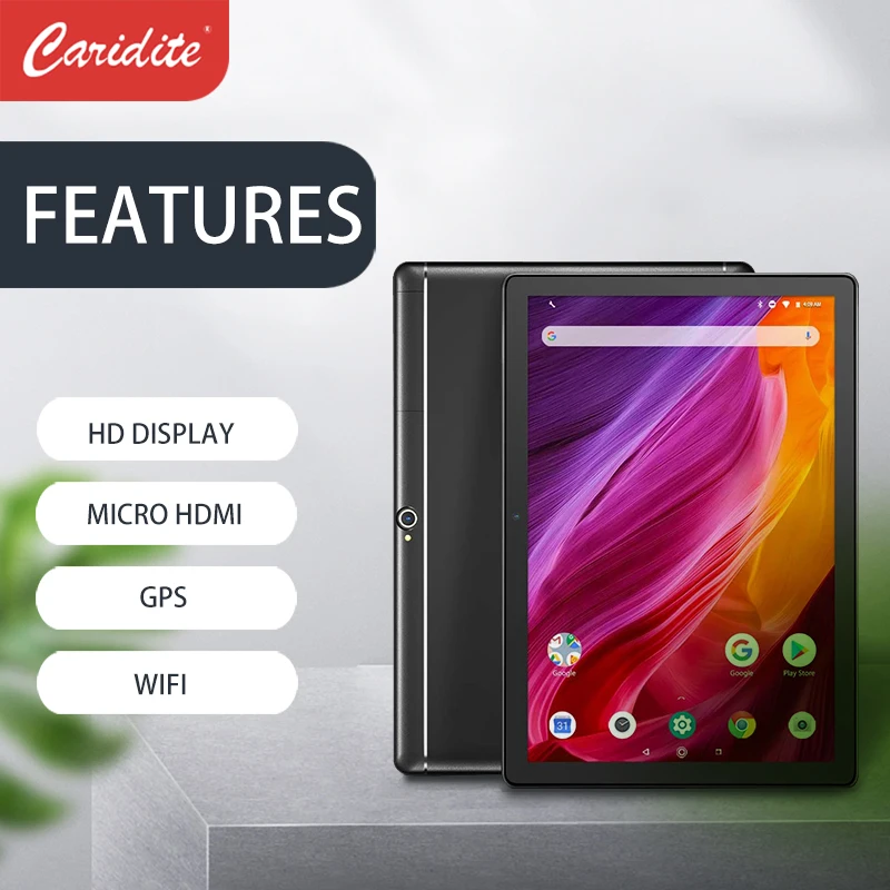 Caridite 2020 новый высококачественный OEM 10 дюймов 32 ГБ Android камера HD дисплей Micro HDMI Wifi