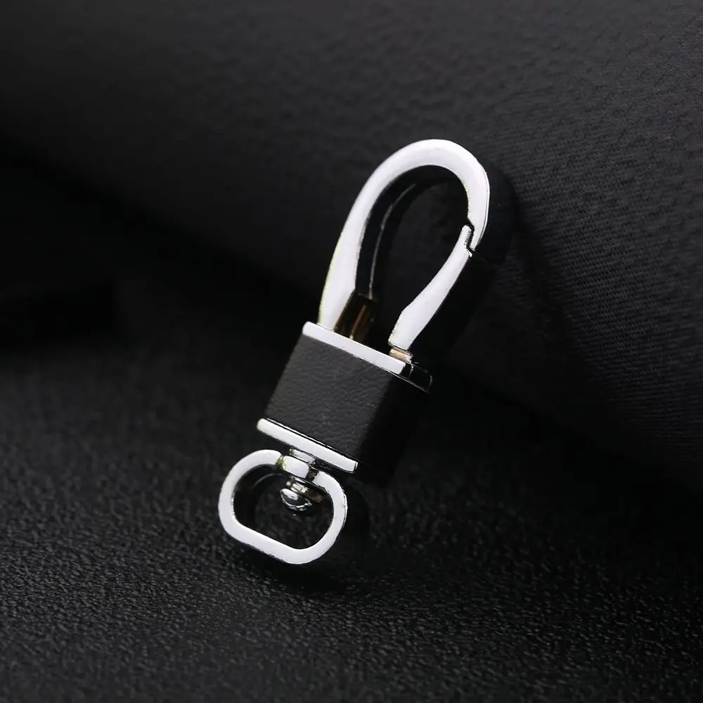 Брелок для ключей из натуральной кожи мужчин и женщин простой держатель брелок с