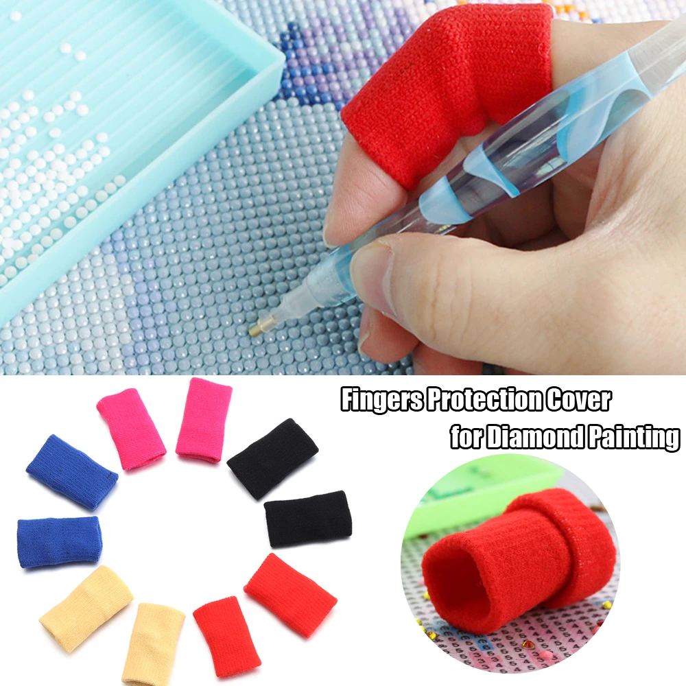 Чехол для защиты пальцев от вышивки крестиком бриллиантовая живопись рукава