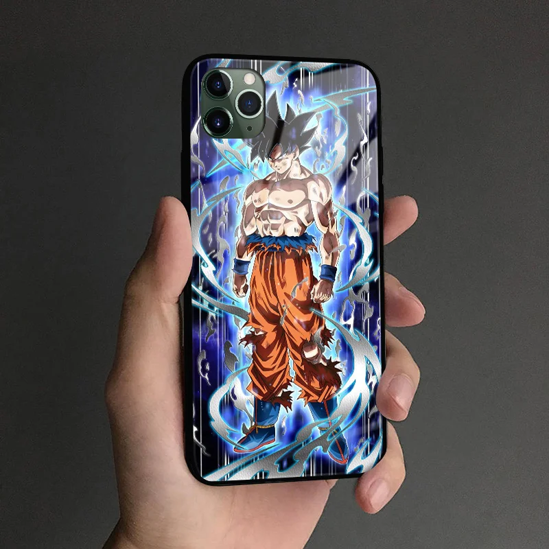 Матовый Мягкий стеклянный чехол для телефона Goku iPhone SE 6S 7 8 PLUS X XR XS 11 12 MINI PRO MAX |