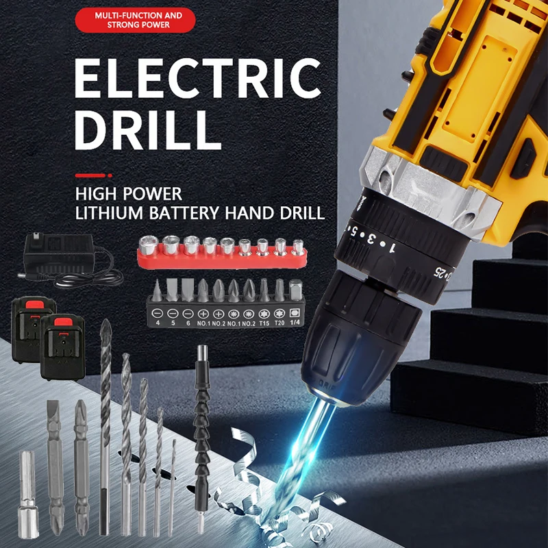 21v Electric Screwdriver Mini Wireless Power Driver Dc Lithium-Ion Battery Home Diy Electric Cordless Drill Power Driver Tools