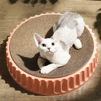kimpets cat scratcher round scratching board cats toy corrugated cardboard catnip kitten scrapers grinding claw pet furnitures