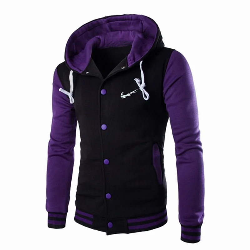 

2021 Fashion new INIKE hooded baseball shirt men's jacket slim hoodie shorts