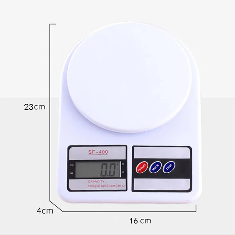 

5kg Household Kitchen Scale Electronic Food Scales Diet Scales Measuring Tool Slim LCD Digital Electronic Weighing Scale Kitchen
