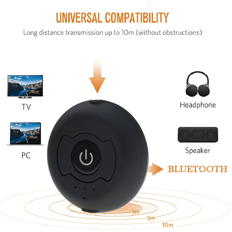 Горячий многоточечный беспроводной аудио Bluetooth передатчик адаптер V4.0 музыка