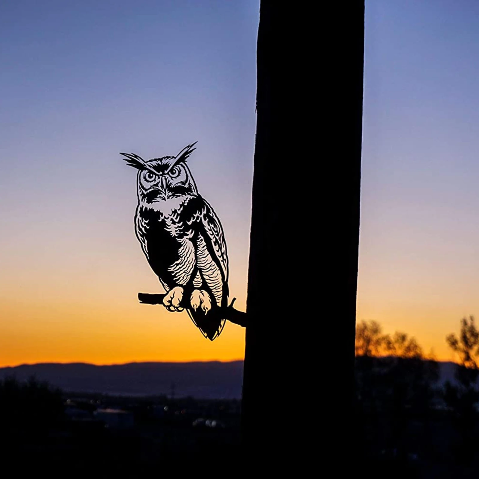 

Metal Owl Silhouette Stake Garden Accessories Lawn Art Sculpture Gardening Ornaments For Yard Garden Decoration Outdoor