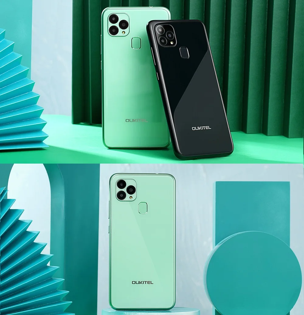 Смартфон OUKITEL C22 с тройной камерой легкий вес 2.5D стеклянная задняя крышка 4 Гб ОЗУ