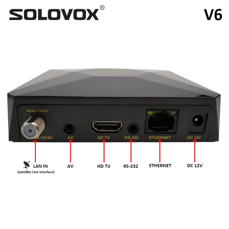 SOLOVOX V6 10 шт. Мини HD DVB S2 Ali3511 спутниковый ТВ приемник Поддержка M3U MARSX декодер Xtream USB