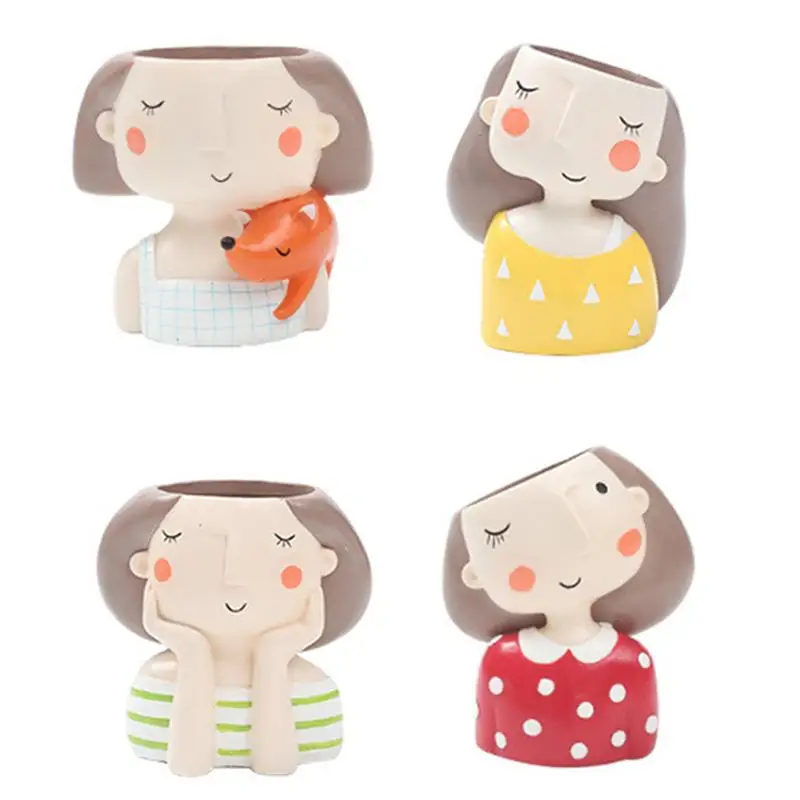 4 шт. декоративные кактусы в горшке|Цветочные горшки и кадки| |