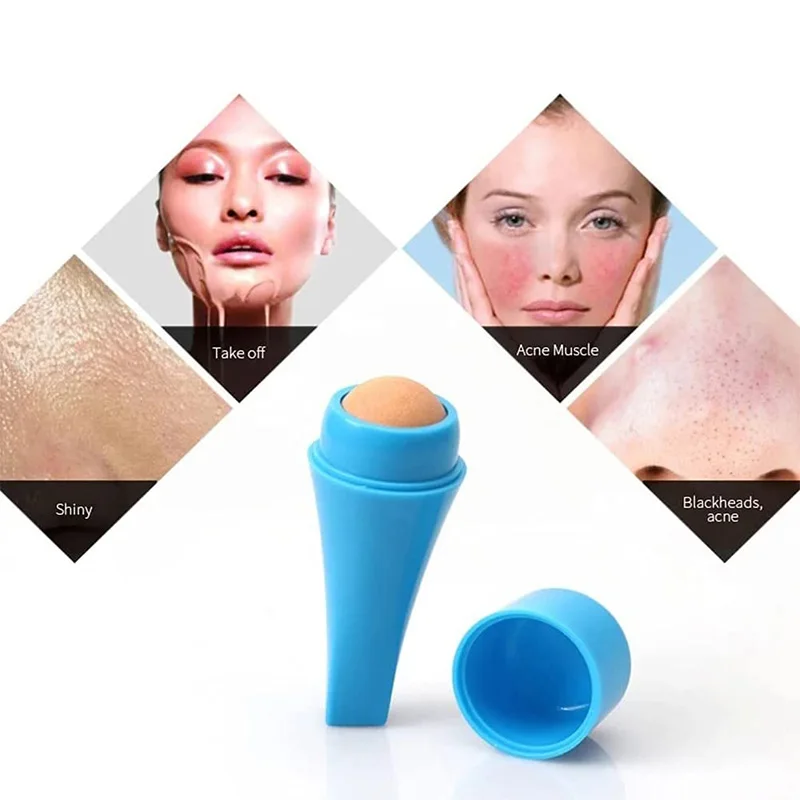 

Натуральный вулканический ролик для жирной кожи, ролик для матового макияжа, инструмент для ухода за кожей лица, ролик для очистки и поглоще...