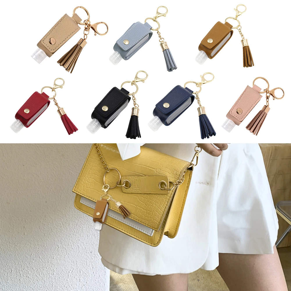 

30ml Reusable Hand Sanitizer Bottle Washing Gel Keychain Refillable Holder