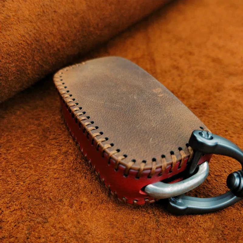 Чехол для автомобильного ключа из натуральной кожи чехол с дистанционным