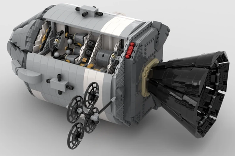 DIY MOC строительные блоки совместимы с 26457 Apollo 11 Звездные войны модель космического аппарата подарок на день рождения игрушки для детей