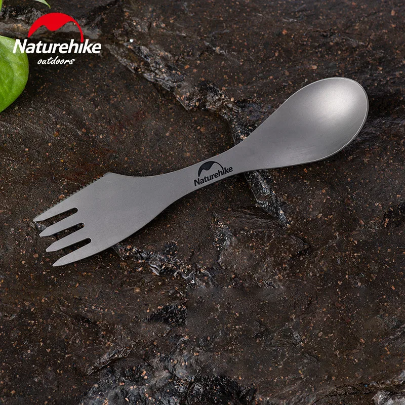 Naturehike Складная титановая походная посуда легкий нож вилка ложка портативная