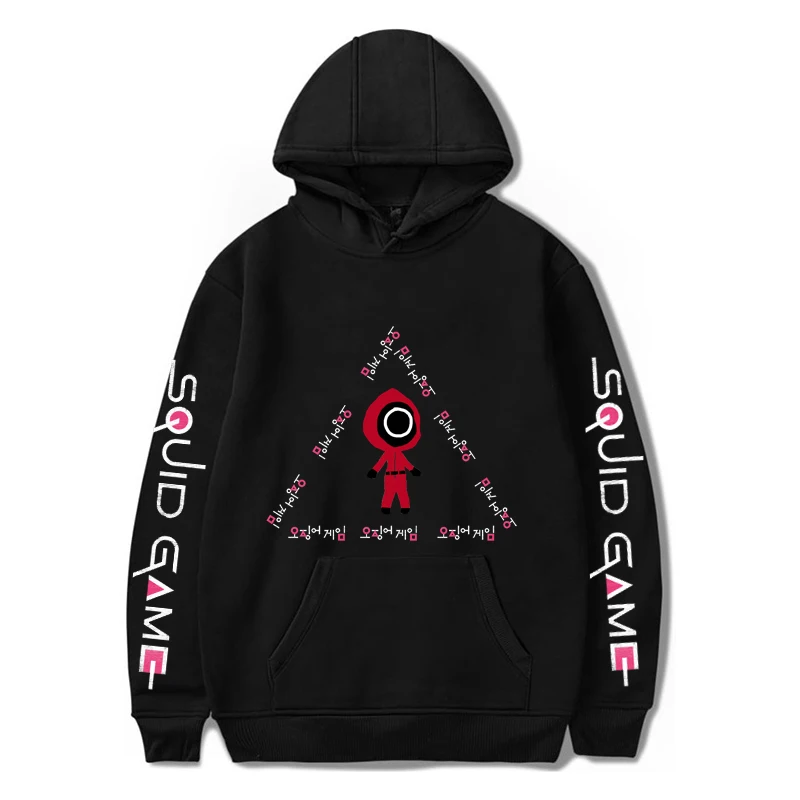 

Squid Game Print Harajuku Hoodies Tracksuit Men Squid Game Graphic Hoodies Korean Couple Hoodies Hip Hop Streetwear Men Tops
