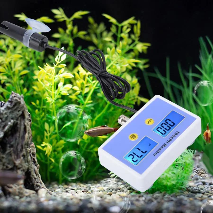 Качество воды тестер ph метр высокое Высокоточный tds PH 2 в 1 монитор рыбный бак
