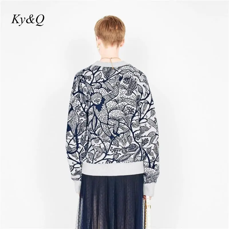 Рождественский Женский пуловер 2019 зимний Свободный вязаный свитер высокого