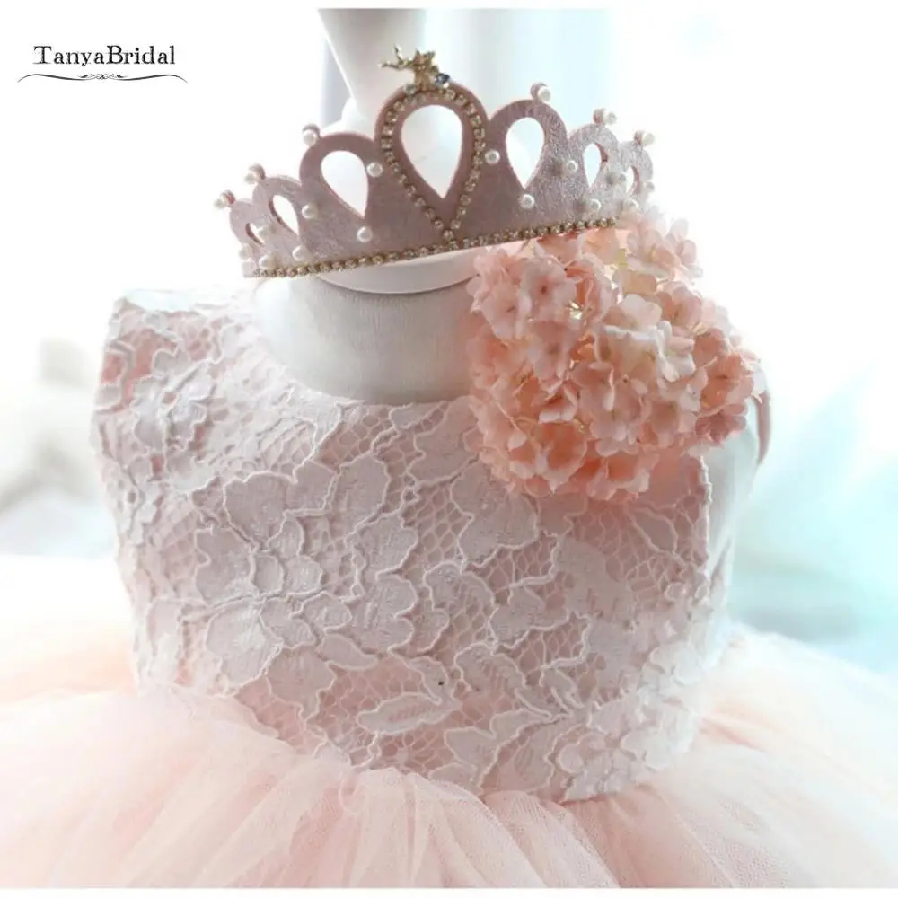 Милое Цветочное платье для девочек кружевное мягкое Тюлевое бальное с оборками и