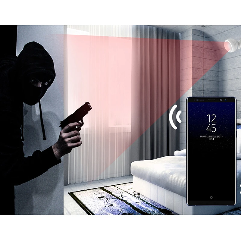 

2.4GHz WiFi PIR Motion Sensor Human Body Sensor Detector Smart Home Alarm System