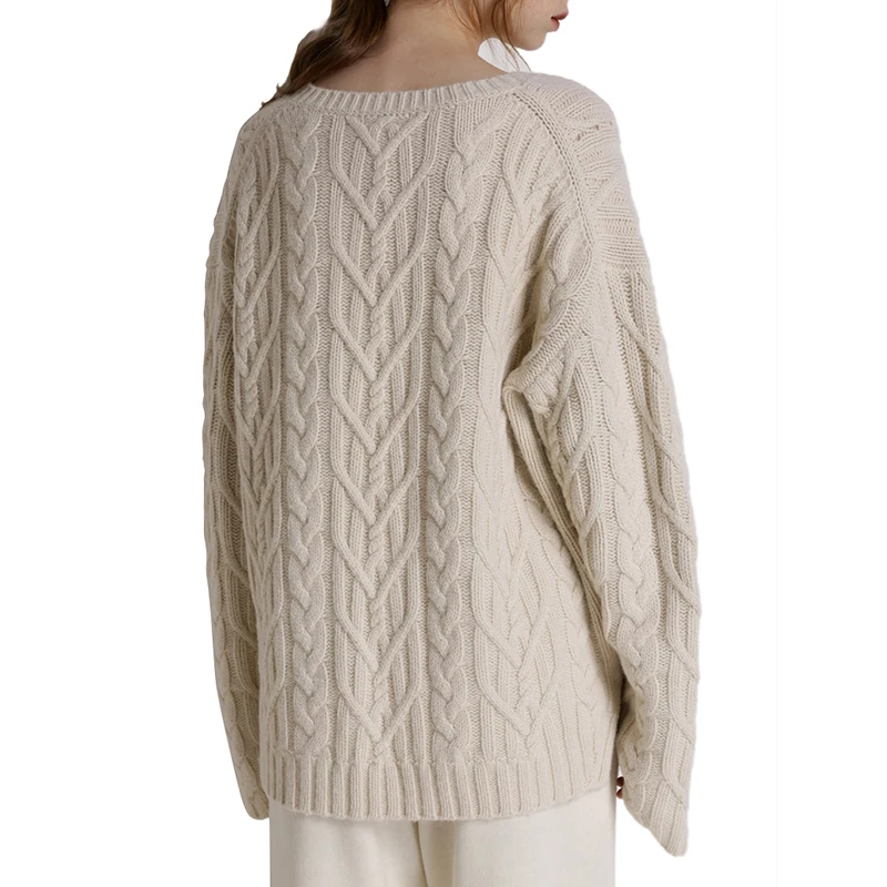 Свободные вязаные женские зимние свитера на осень и зиму 2019 рубашка с длинным