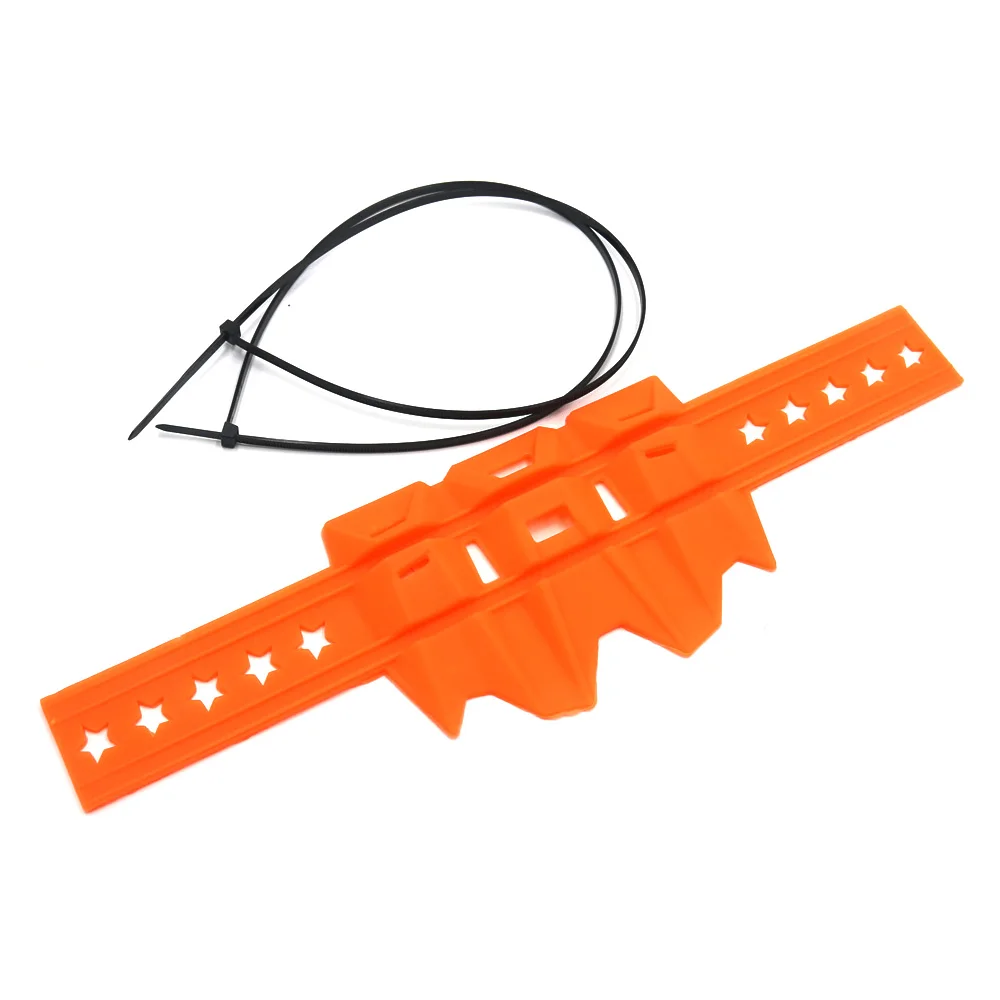 A Orange Универсальные аксессуары для мотоциклов Fit 100 мм-140 мм Овальный/akrapovic выхлопной протектор может Крышка для Honda Yamaha Suzuki Kawasaki - Цвет: A Orange