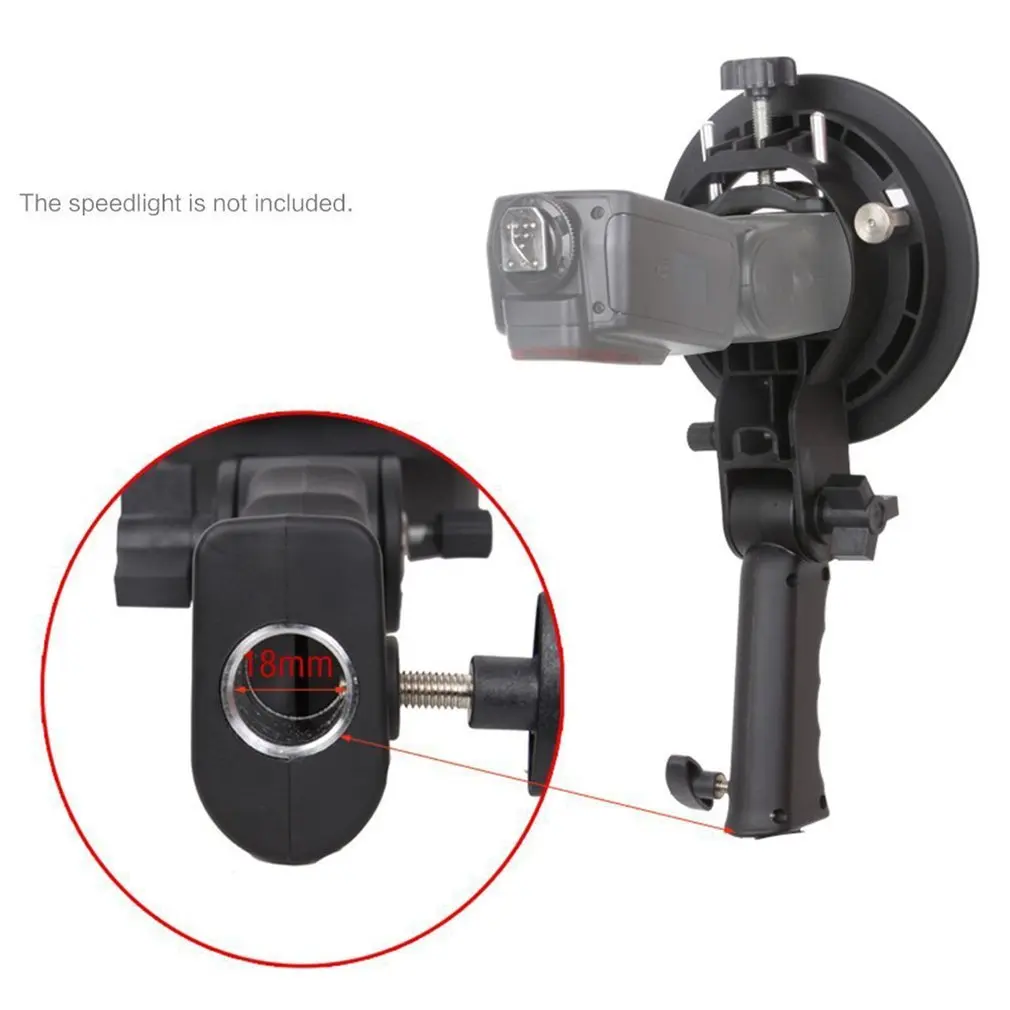 Портативная рукоятка s-образного кронштейна Bowens S Mount Houder voor Speedlite Flash Snoot Softbox Beauty