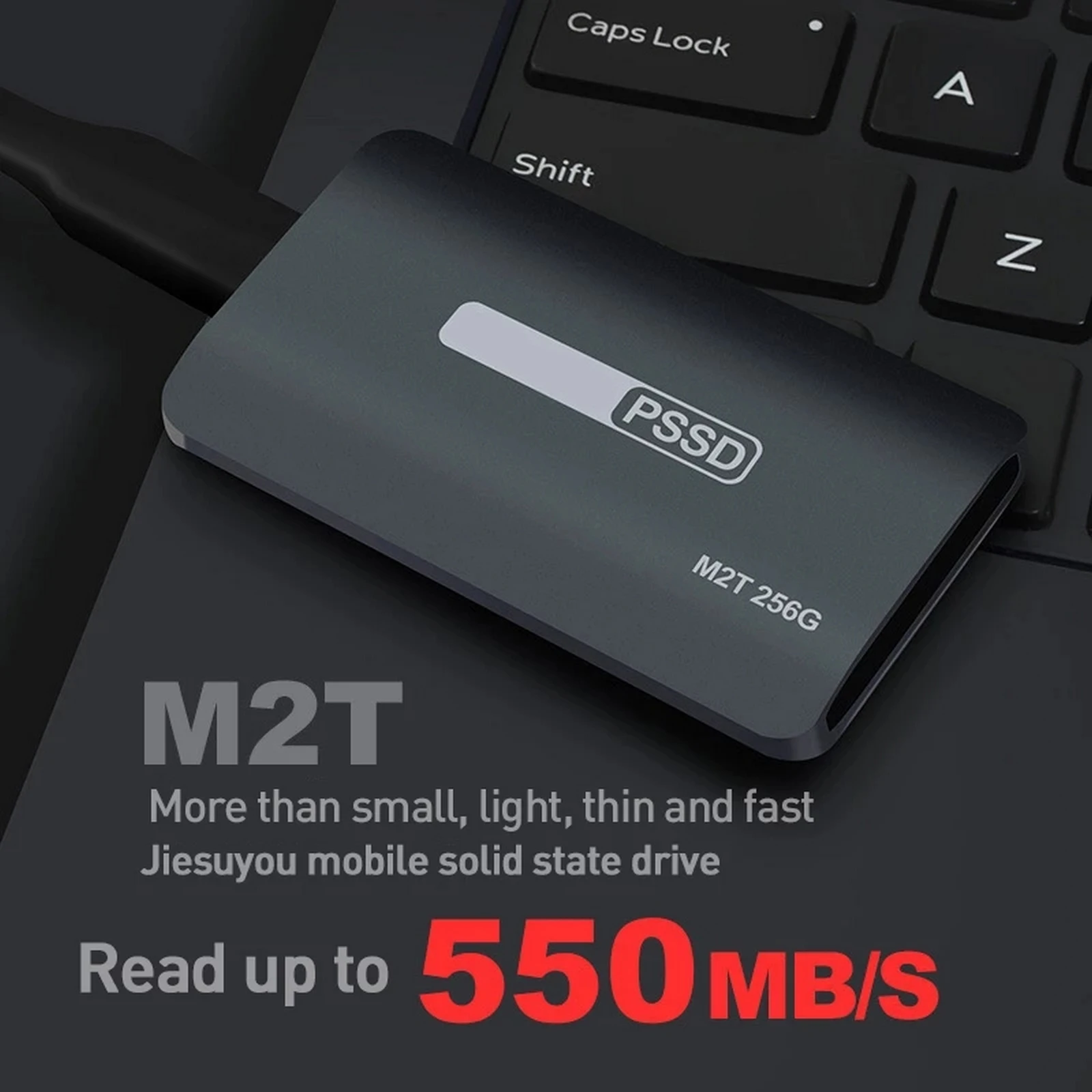 

1TB 512GB 256GB 128GB SSD Extreme Speed External Solid State Drive for Desktop Mobile Phone Laptop Computer Easy interconnection