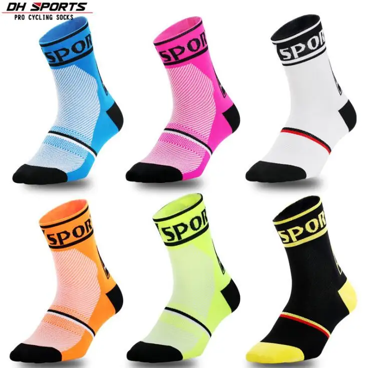 

6 Colors Unisex Men Outdoor Sport Cycling Socks Women Breathable MTB Bike Socks