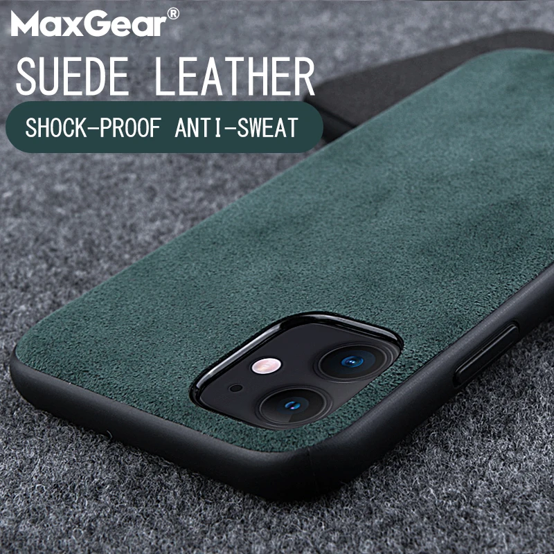 Роскошный тонкий прочный замшевый защитный чехол для iPhone 11 Pro X XR XS Max 6 6s 7 8 Plus SE 2