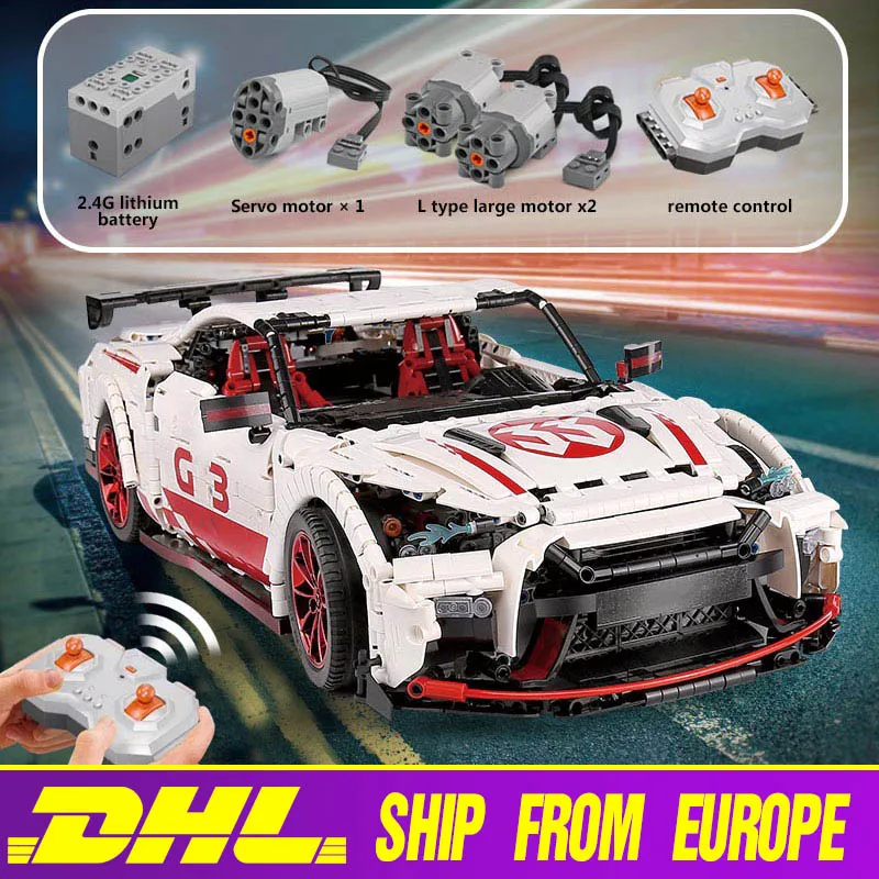 Creator Technic Ниссан гтр GT3 скоростной гоночный спортивный автомобиль набор