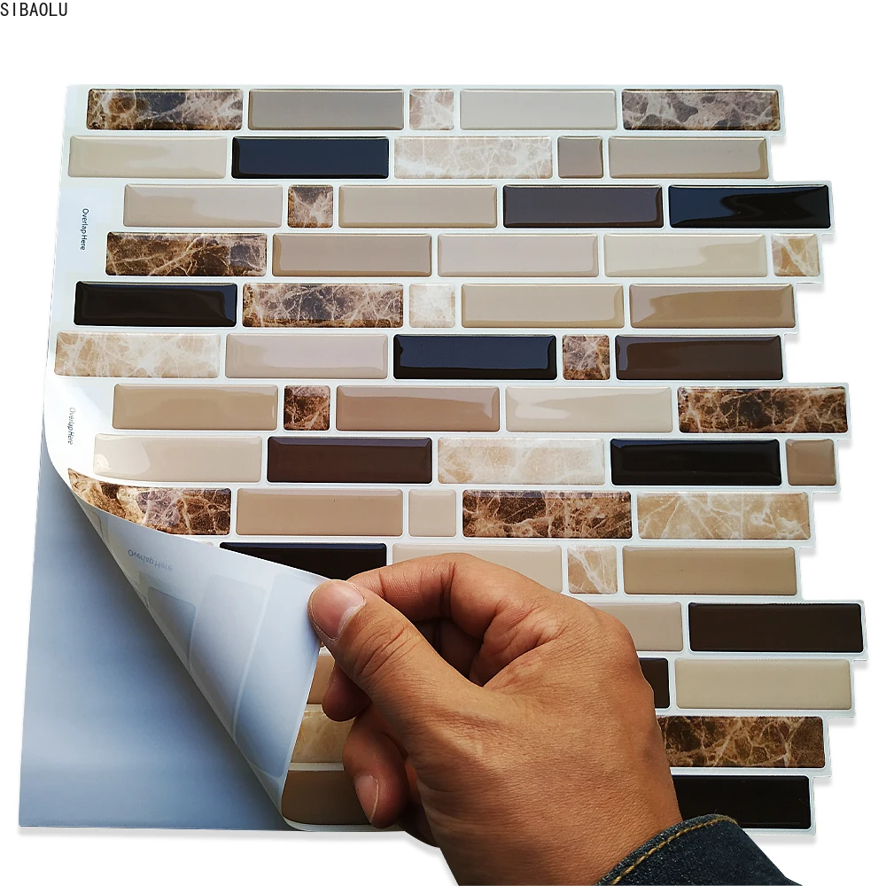 Домашний декор кожуру и водонепроницаемой кухни Мрамор виниловая самоклеящаяся