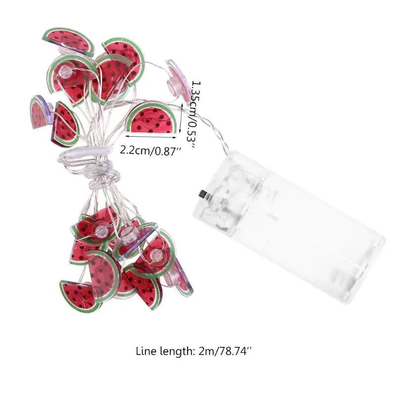 Декоративная гирлянда в виде арбуза 20 светодиодный | Лампы и освещение