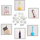 Настенный крючок для фоторамки A1C4, бесшовная игольчатая декоративная настенная пластиковая вешалка для часов, 1 комплект