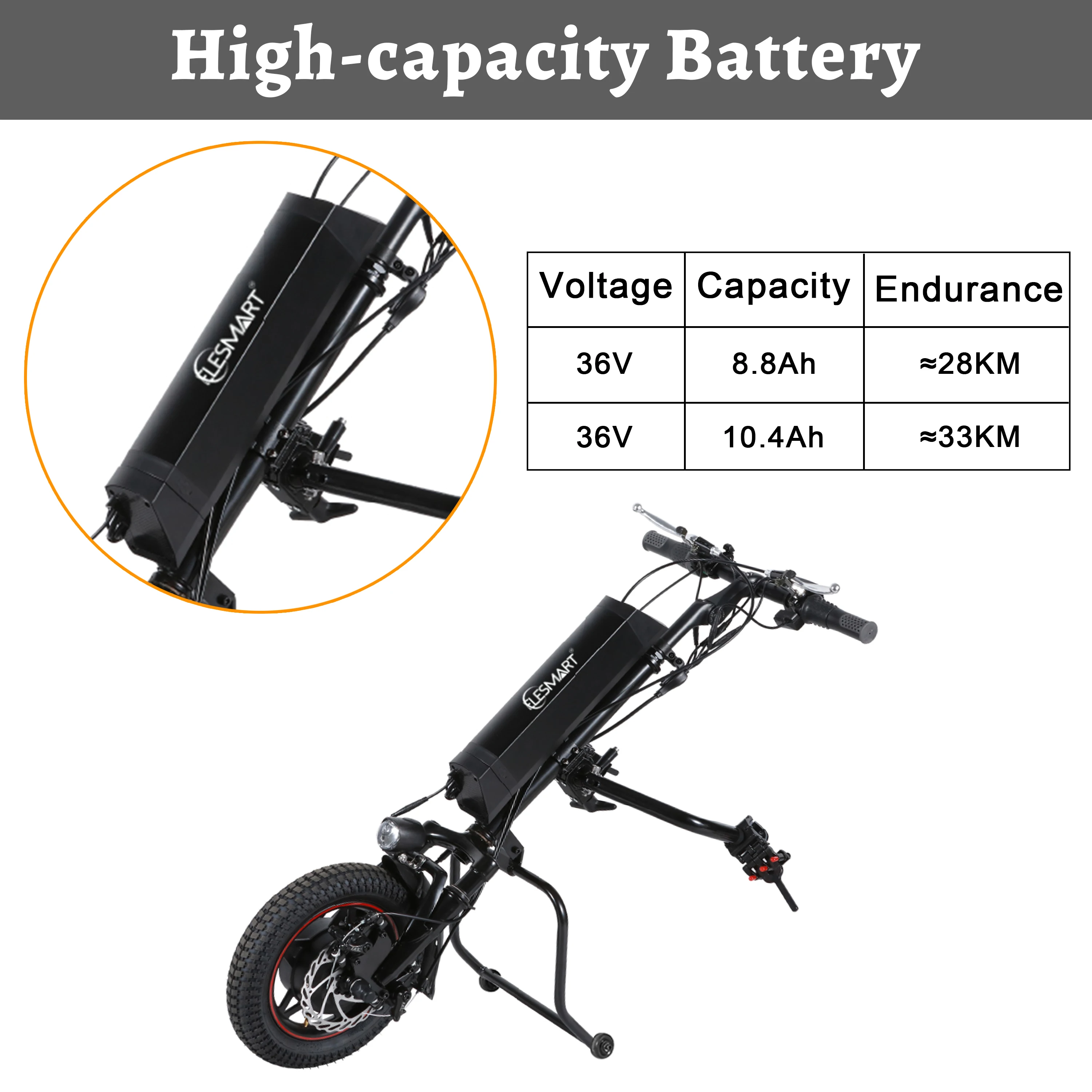 Комплект для преобразования электроинвалидной коляски трактора КТ ЖК дисплей