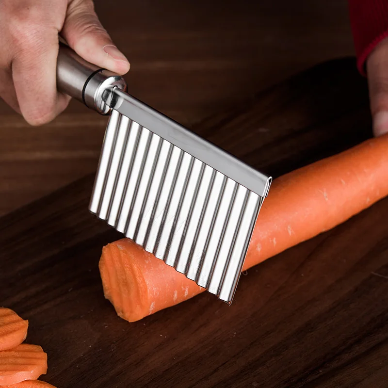 Ножи для картофеля фри Ripple Wave резак из нержавеющей стали инструмент резки мыла