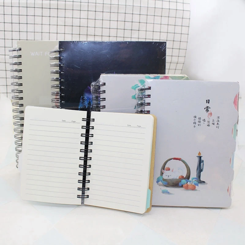 

Black Leather Book 2021 Vintage Paper Notebook Notepad Leather Diary Book Planner School Office Stationery Supplies