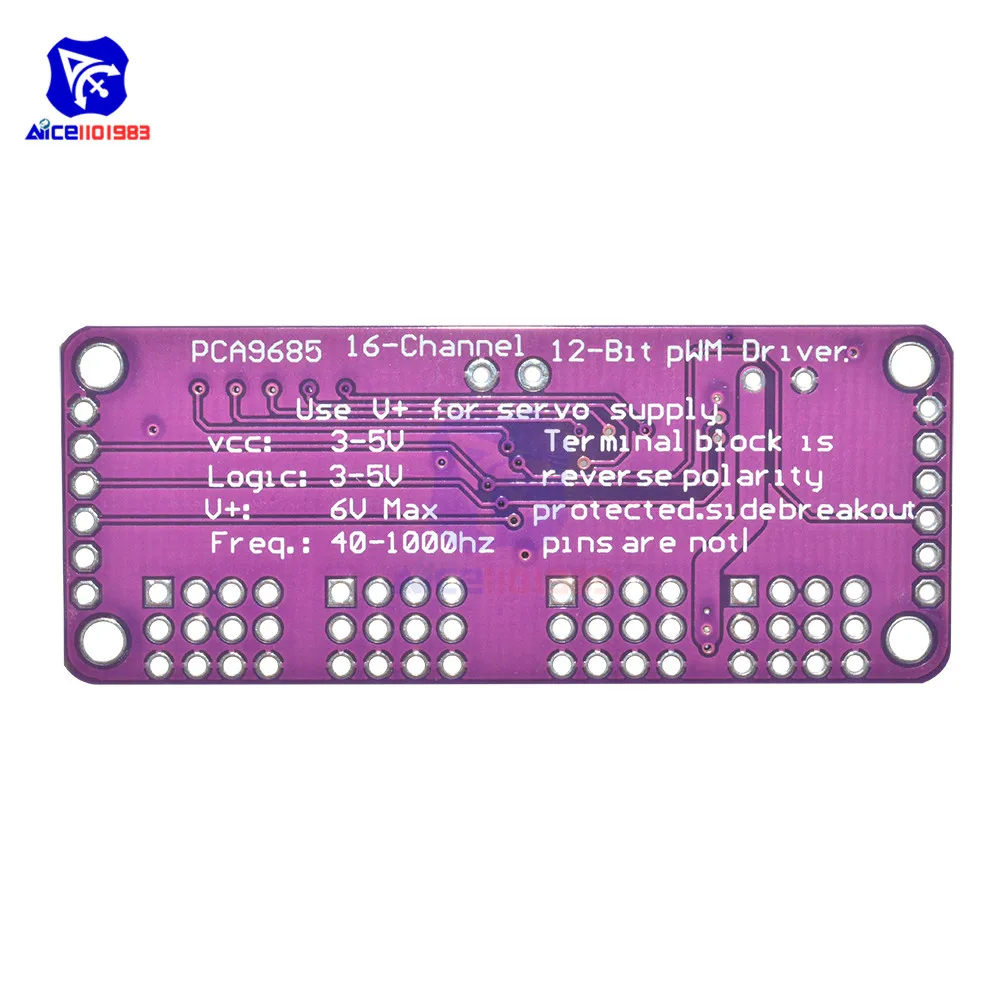 Diymore CJMCU PCA9685 16 каналов 12 бит PWM сервопривод модуль I2C интерфейс 1 6 кГц