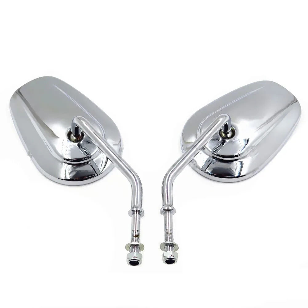Мотоциклетные хромированные овальные зеркала заднего вида для Harley Dyne Electra Glide Fatboy