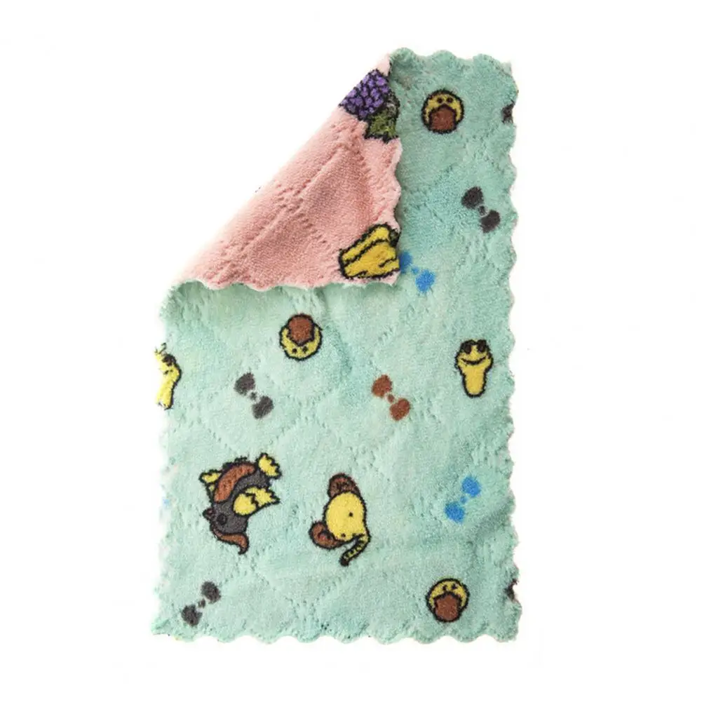 

Polyester 10Pcs Practical Fast Drying Kitchen Rag Wide Application Dish Cleaning Pad Tear Resistant for Household