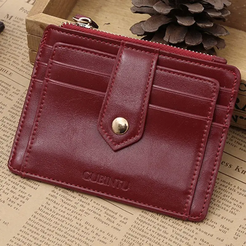 

CPDD Men Women Wallet Money Clip Credit Card Holder ID Business Faux Leather Purse