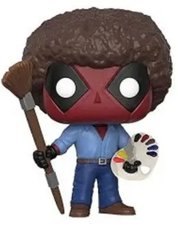 

Deadpool as Bob Ross 10cm Cute Vinyle Figure Model Dolls Toys