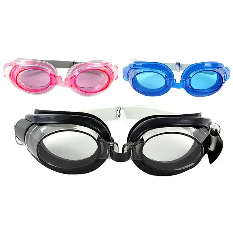 

random colors three-piece set Children Swimming Glasses Anti-Fog UV Sports Swim Eyewear Silicone Waterproof Swimming Goggles