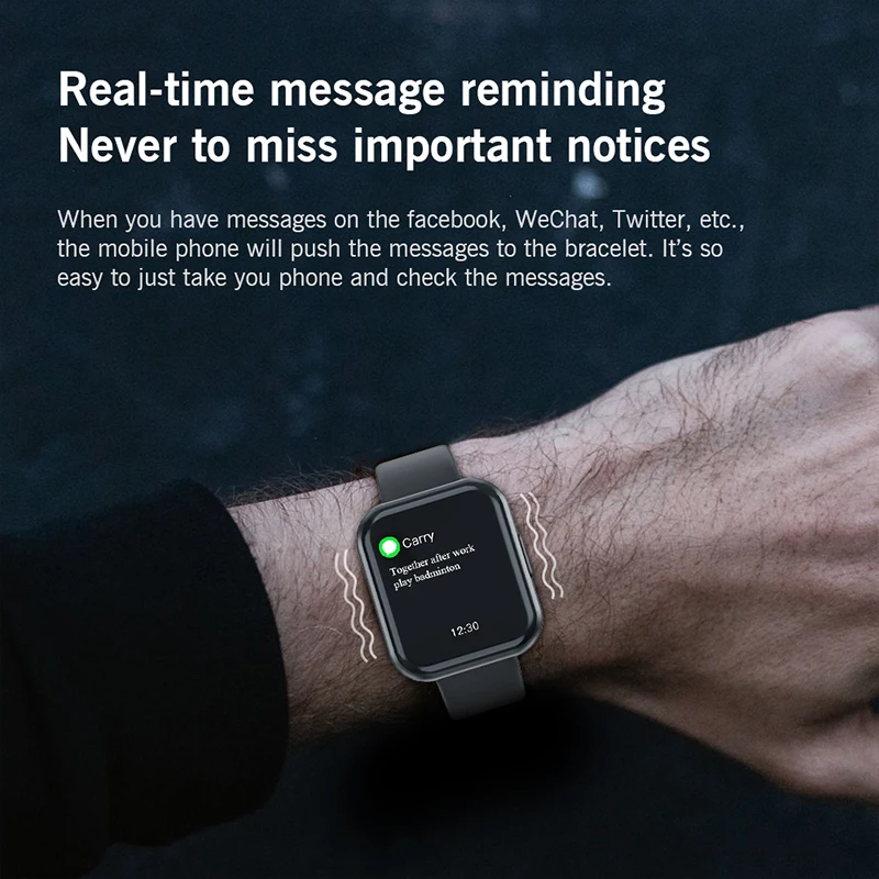 Смарт-часы FocuSmart 2020 для мужчин и женщин спортивные умные часы с датчиком