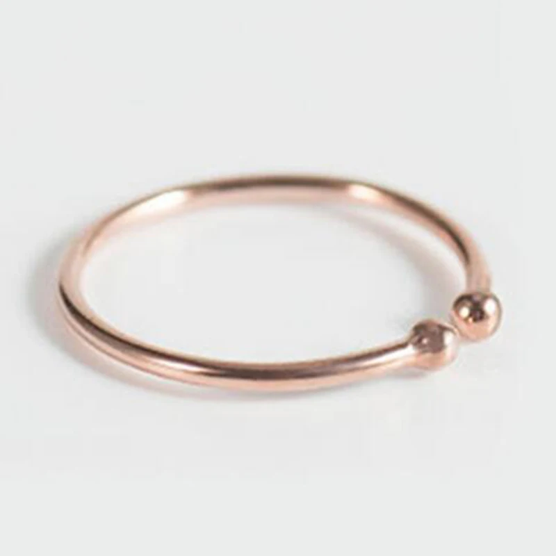 

Rose Gold Color Copper Butterfly Ring for Women Size Adjustable Fashion Ring